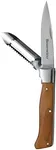 Messermeister Adventure Chef Folding Peeler & Parer - Includes Full-Sized Paring Knife, Peeler & Scaler - 303 Stainless Steel & Carbonized Maple Handle