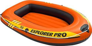 INTEX Bateau Explorer Pro 50 sans Rames, Orange, 137 x 85 x 23 cm