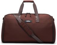 Halfday Convertible 2-in-1 Garment Duffel Weekender Bag 45L | Wrinkle-Free Travel, Hanging Suit Compartment, Shoe Pockets, Trolley Sleeve. Durable & Water-Resistant Carry-On, Port