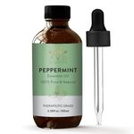 AVD Organics Peppermint Essential Oil - 100% Pure and Undiluted Mentha Piperita Oil | Peppermint Oil for Diffuser, Relaxation, Focus - 3.38 fl. Oz