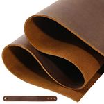 RingSun Genuine Leather Sheets for Leather Craft 6''X12'' Full Grain Leather for Tooling Craft Sewing (2mm), Dark Brown, RS106-8-6 * 12