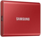 SAMSUNG T7 2TB, Portable SSD, Red, up to 1050MB/s, USB 3.2 Gen2, Gaming, Students & Professionals, External Solid State Drive (MU-PC2T0R/AM), Red [Canada Version]