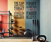DesignDivil 2 Large Home Gym Fitness Motivational Wall Decal Quotes Healthy Excellent Value!