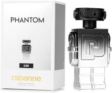 Rabanne Phantom Elixir Parfum Cologne for Men - Ultra-Intense Woody Ambery Aquatic with Marine, Vanilla & Oud - Long Lasting & Exhilarating Refillable Fragrance Spray from Paris, 5.1 oz