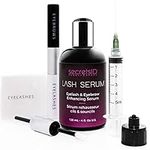 Eyelash Growth Serum and Eyebrow Enhancer - Natural Lash Boost Serum for Longer and Thicker Eyelashes - Rapid Grow Eyebrow in Bulk (120 ml) With 15 Free Dual Ended empty tubes