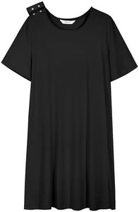 AVIIER 100% Cotton Hospital Gowns for Women Open Back Tear Away Post Shoulder Surgery Dress Adaptive Clothing Nightgowns Black XL