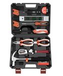 BUILDSKILL Hand Tool Kit for Home Use | 37 Pieces | 3M Auto Measuring Tape, 3in1 Spirit Level, CRV bits, TPR Screwdriver, Digital tester, etc | Advance Toolkit home tools kit DIY | 6 Month Warranty