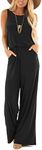 Lacozy Women's Summer Sleeveless Jumpsuits Casual Wide Leg Long Pants One Piece Jumpsuits Rompers 2025