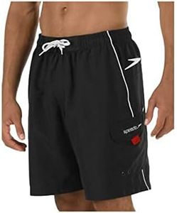 Speedo Men's Swim Trunk Knee Length Marina Volley Black/White