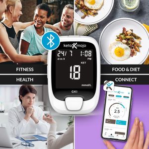 KETO-MOJO Bluetooth Glucose and Ketone Monitoring Kit