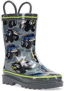 Western Chief Kids Waterproof Printed Rain Boot, Monster Crusher, 11-12 Little Kid