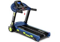 Cockatoo Track Elite 4HP Peak DC Motorized Treadmill for Home, with 3 Level Manual Incline, Max Speed 16 Km/Hr, Max User Weight 120Kg,(DIY Installation- Blue)