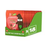 BEAR Strawberry and Apple Paws - Delicious Real Fruit - Suitable for 2+ years - Healthy - 20g (Pack of 18)