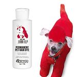 OPAWZ Permanent Dog Hair Dye, Pet Hair Dye Safely Used by Grooming Salons for a Decade, Pet Safe Dye Lasts Over 20 Washes, Bright Color for Dogs and Horses (Hot Red)