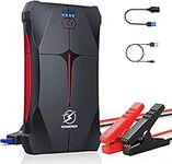 Car Jump Starter, FLYLINKTECH 1200A Peak 13200mAh Portable Car Battery Jump Starter Booster (up to 6.0L Gas Or 5.0L Diesel Engine), Jump Starter and Power Bank with LED Flashlight, IP67 (1200A)