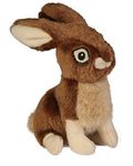 goDog Wildlife Rabbit Squeaky Plush Dog Toy, Chew Guard Technology - Brown, Large