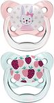 Dr. Brown's Silicone Prevent Pacifier T-1 0-6 Months Pink 2 Pcs