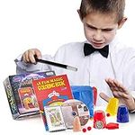 PREXTEX Magic Tricks Set for Kids - Exciting Magic Trick Props and 1 Full Hour Training Instruction DVD (Includes Magic Wand, Cards, Coin, Cups and Balls, Vanishing Scarf and More)