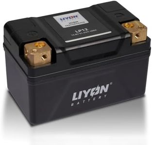 LIYON LP12 Lightweight 12V 4Ah Lithium Powersports Starter Battery, 280A CCA for Motorcycle, ATV, UTV, Scooter, Snowmobile, Watercraft – Long Cycle Life, Maintenance Free