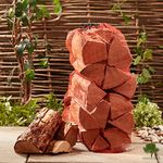 3 x Softwood Firewood 60L Nets of Kiln Dried Chunky Logs - 23cm long. Soft Wood for Wood Burners, Stoves, Log Burners - 50% More Logs than Hardwood for Same Price