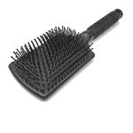 Alan Truman 100% Pure Nylon Bristle Paddle Brush | Air Cusioned Paddle Brush| Flame Sealed Bristles | Waterproof Silicon Base