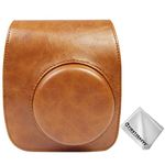 first2savvv PU Leather Skin Full Body Camera Case Bag Cover for Fujifilm Instax Mini 11 Cameras (Brown)