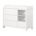 South Shore Furniture Little Smileys Changing Table with Station, Pure White