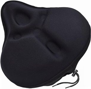 Wide Bike Seat Cover, Memory Foam Comfortable Exercise Bicycle Saddle Cushion for Women Men, Fit Stationary, Spin Bike Accessories Indoor Cycling Bike, Mountain, Road Outdoor Bicycle Extra Soft Pad