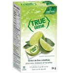 True Lime Water Enhancer, Bulk Dispenser Pack, 0 Calorie Drink Mix Packets, Sugar Free Flavoring Powder Made with Real Limes, 32 Count (Pack of 1)