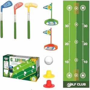 13 Piezas Mini Golfista Set, con 3 Palos de Golf RetráctilesGolfista,Golf Entrenamiento,Regalo de Juegos Deportivos de Exterior para Niños, Juguetes Deportivos De Golf De Interior Y Exterior