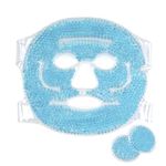 Cooling face mask & Eye Pads - Cool Gel Face Pack - Hot/Cold Therapy Sinusitis Treatment - Soothing Ice Relaxation Decongestant - Migraine | Inflammation | Puffy Eyes | Headache | Hangover | Dry Eyes