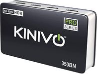 Kinivo HDMI Switch 4K HDR (3 Port, 4K 60Hz, HDMI 2.0, High Speed-18Gbps, Auto-Switching, IR Remote) - Compatible with Roku, PS5 / PS4, Xbox,Apple TV, Blue-Ray Player,Cable Box