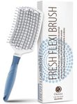 Detangling Brush – Ceramic Paddle Detangler for Curly, Thick and Straight Hair, Vented Drying Brush – Dry and Wet Ionic Hair Brush Quickly Detangles and Smooths by Osensia (Nylon Bristle)