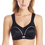 Wonderbra Womens High Impact Wire-free Sports Bra, Black, 38B US