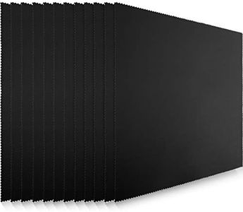 Frienda 12 Pieces Extra Large Microfiber Cleaning Cloths 12 x 12 inch Oversized Lens Cleaning Cloths for Cleaning All Electronic Device Screens Eyeglasses Delicate Surfaces (Black)