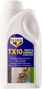 Bartoline TX10 Paint and Varnish Stripper 1L – Extra Strong, Non-Caustic Paint Remover for Wood, Metal & More