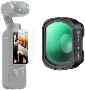 K&F Concept 10X Macro Lens Compatible with DJI Osmo Pocket 3, Close Up Filter HD Macro Photography Lens, Magnetic Attach/Multi-Coated/Optical Glass