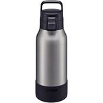 Tiger Large Capacity Bottle with Handle, 1.0 L, Vacuum Insulated Double Wall, Ultra Light Stainless Steel, Certified Antibacterial Stopper (Matte Stainless) MTA-B100