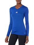 adidas Women's Team Base T-Shirt, team royal blue, Large