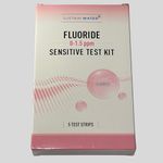 Drinking Water Test Kit for Fluoride – High-Sensitivity Tap Water Testing Kit, Accurate Fluoride Test Strips for Home Water Quality (5 Tests)