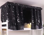 MioCloth Bunk Bed Curtains Dormitory Room Lightproof Decorative Roomate Privacy Cover Canopy Photo Background Decor Backdrop Blackout Curtain Star