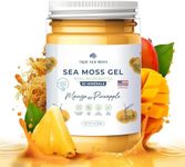 TrueSeaMoss Wildcrafted Irish Sea Moss Gel –7 Flavors- Nutritious Raw Seamoss Rich in Minerals, Proteins & Vitamins – Antioxidant Health Sea Moss, Vegan Made in USA (MANGO/PINEAPPLE, 1)