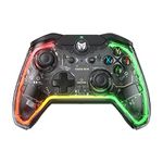 PC Controller, BIGBIG WON Rainbow Lite Wired Gaming Controllers for PC RGB Light, Custom Buttons, Macro, Turbo, Dual Shock Controller for Switch/Win10&11 Controller for PS4 via R90 PC Game Controllers