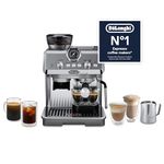 De'Longhi La Specialista Arte Evo EC9255.M, Espresso Pump Coffee Machine with Cold Brew Function, with Professional Milk Frothing Nozzle, Sensor Grinding Technology, Includes Barista Kit, 1450W, Metal