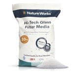 NATURE WORKS Filter Sand for Swimming Pool with 99.64% Filtering Power, Reduces Water and Energy Consumption, Made with Technical Glass for Maximum Hygiene - Bag 10 kg