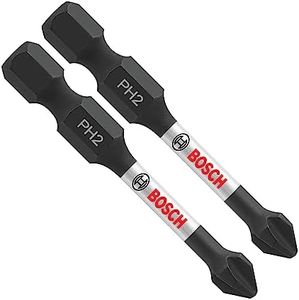 BOSCH ITPH2205 5-Pack 2 In. Phillips #2 Impact Tough Screwdriving Power Bits