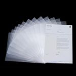 30 Pcs Plastic Clear Document Folde