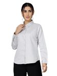 Style Quotient Women Self Design Olive Polycotton Formal Shirt