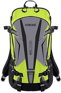 Proviz REFLECT360 Reflective Touring Backpack 20L, Multi-Use Sports Hi Viz Rucksack Bag Hi Visibility, Yellow