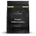 Protein Works - Protein Coffee Coolers | 22g Protein, 120mg Caffeine | Coffee Flavoured Protein Shake | Protein Coffee Powder | 33 Servings | Cappuccino | 1kg